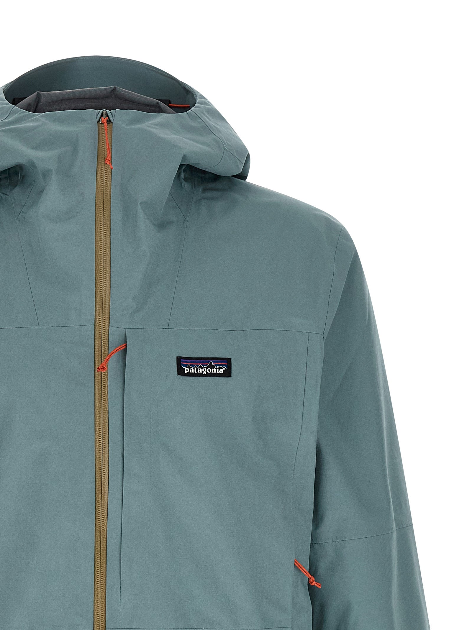 Blue Polyester Shell Jacket
