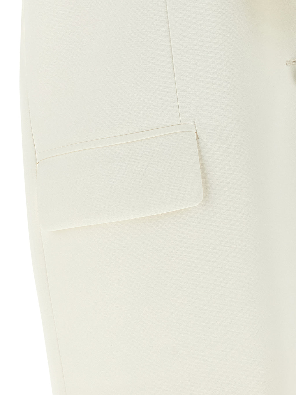 White Viscose Sleeveless Jacket