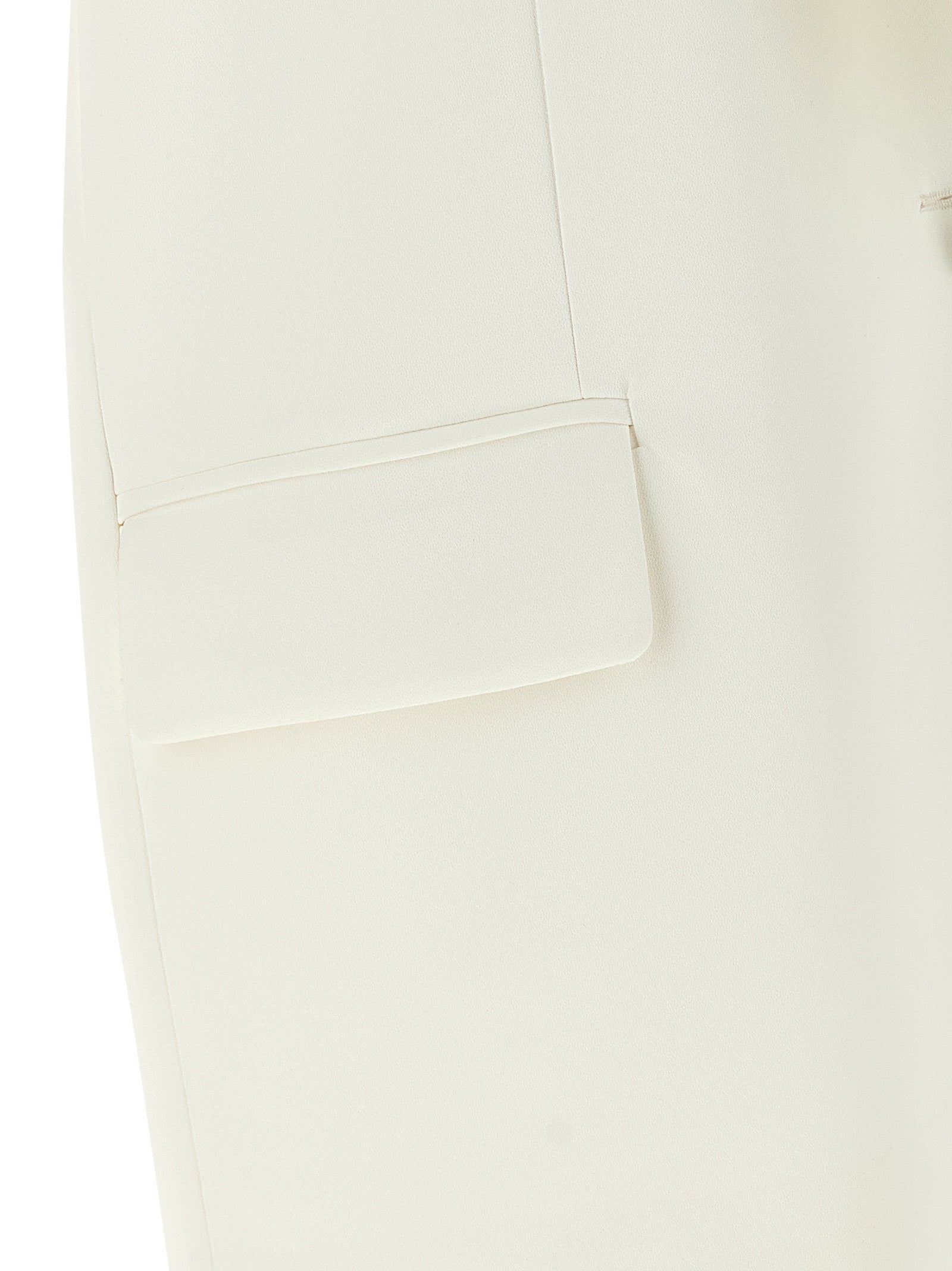 White Viscose Sleeveless Jacket