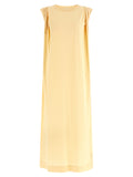 Bicolor Cotton Long Dress