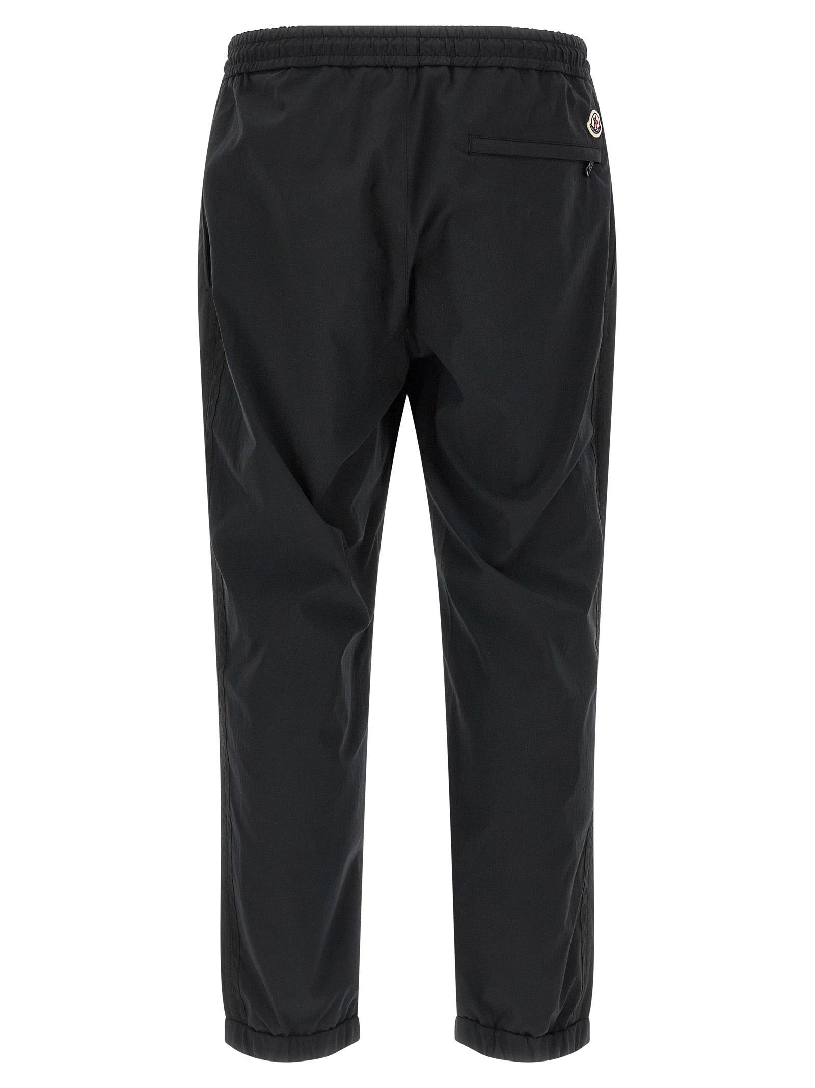 Black Polyester Joggers (Workout Pants)