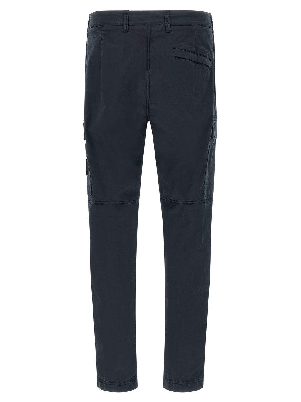 Blue Cotton Cargo Pants