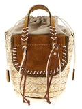 Beige Pantograph Handbag