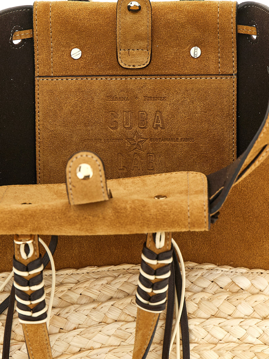 Beige Leather Tote Bag