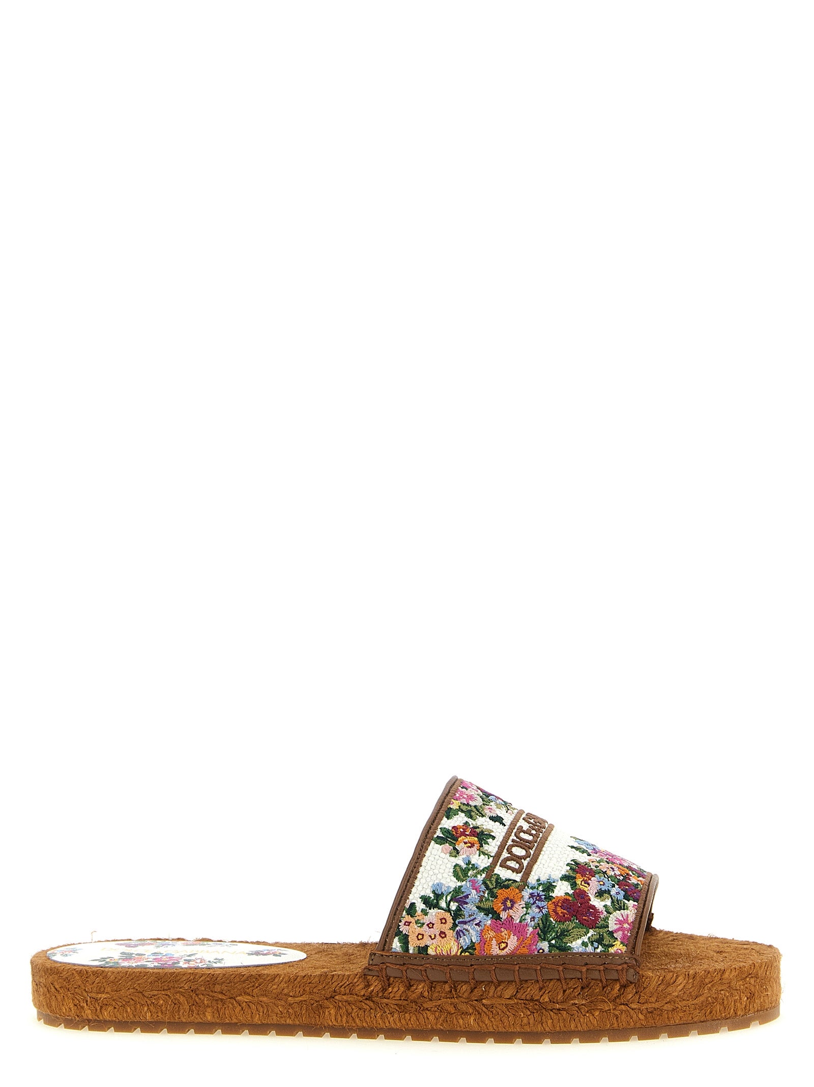 Multicolor Lamb Leather Slides