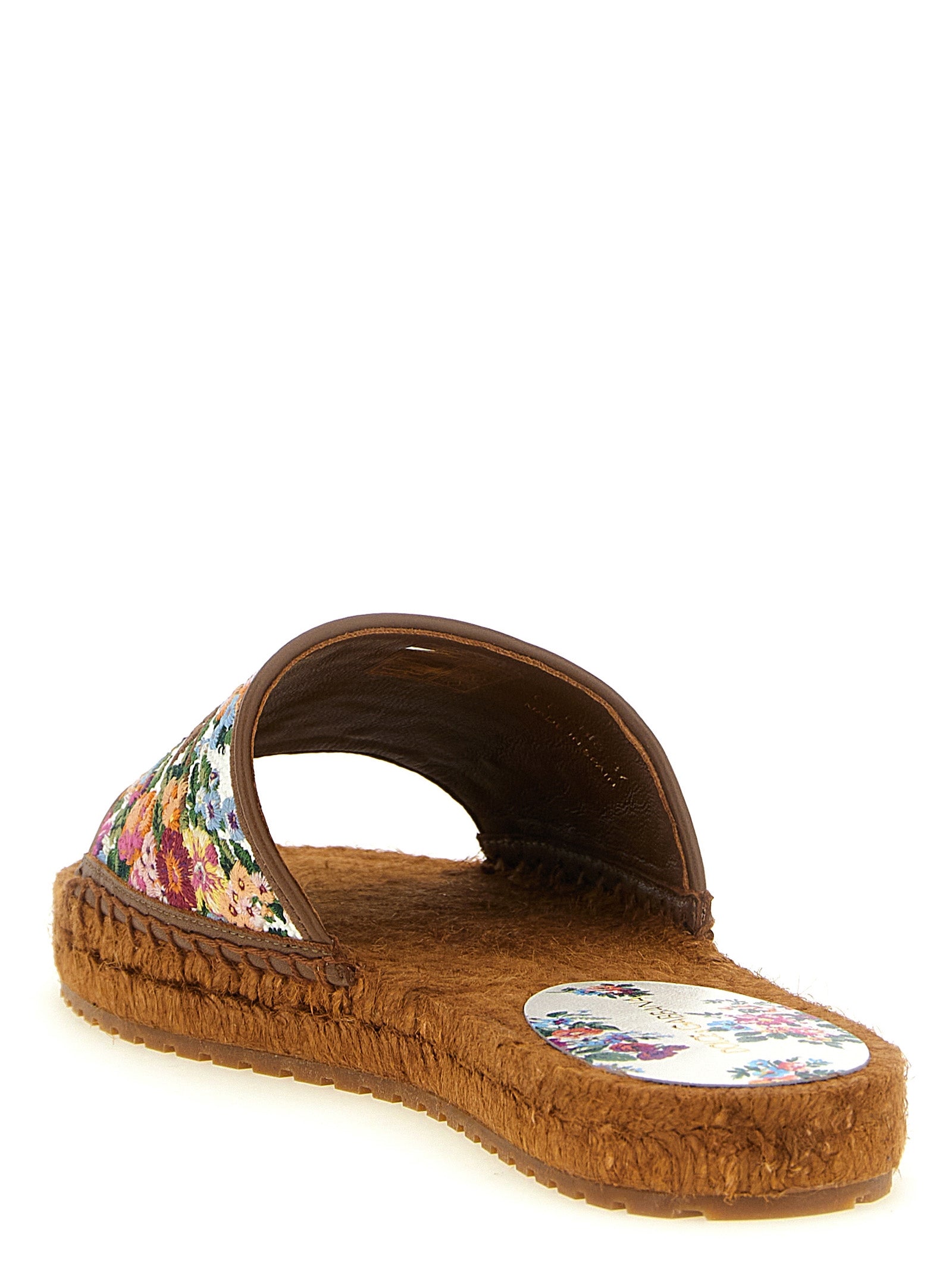 Multicolor Lamb Leather Slides