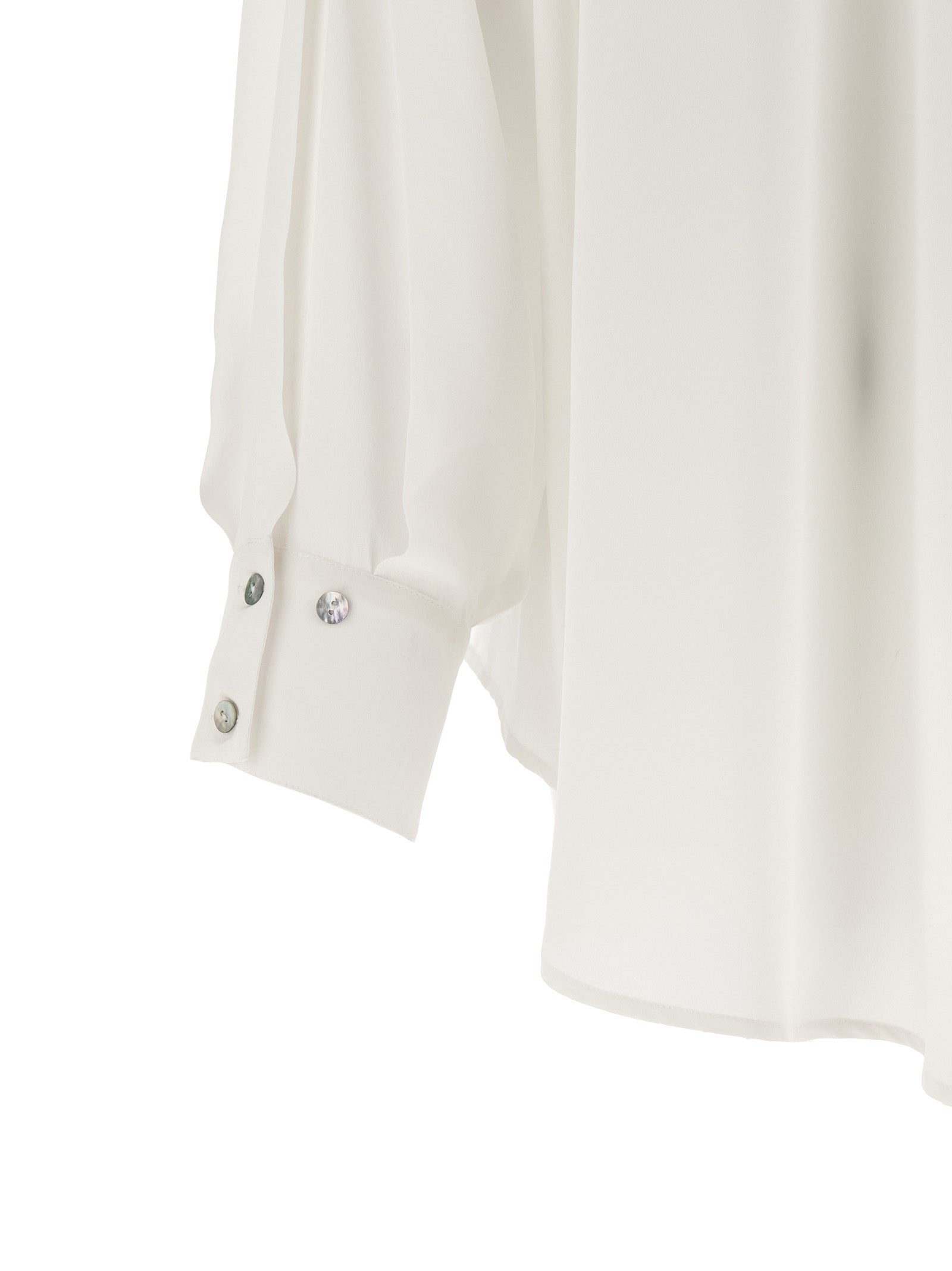 White Silk Blouse