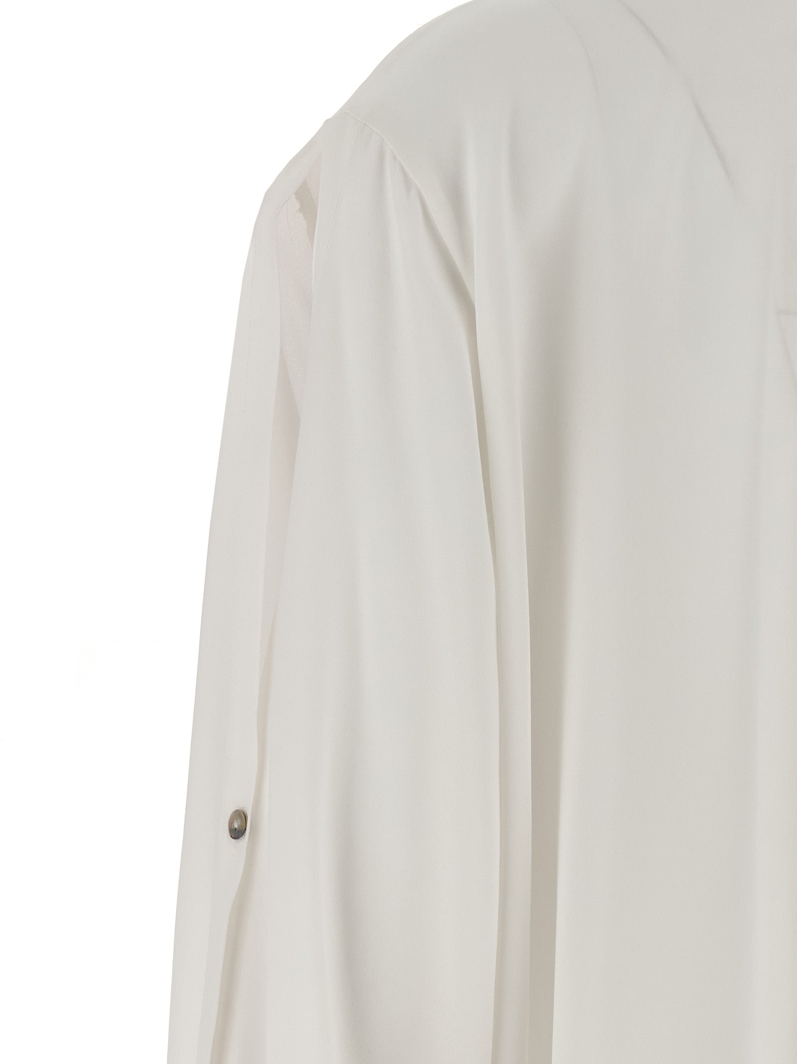 White Silk Blouse