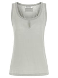 Gray Cotton Tank Tops