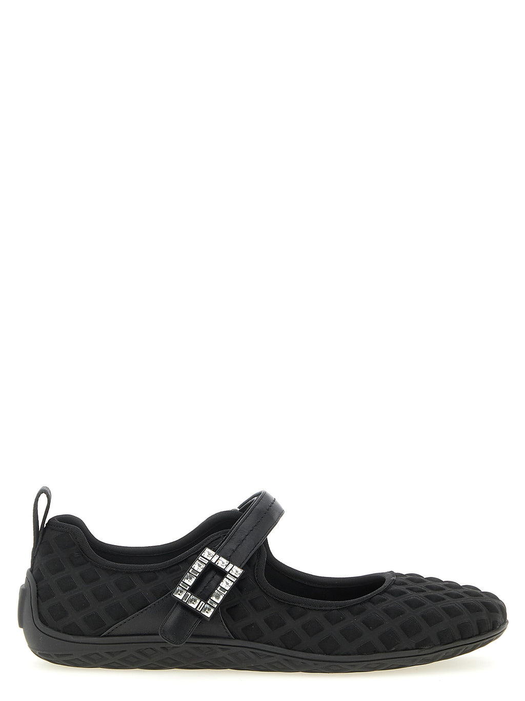 Black Polyamide Ballet Flats