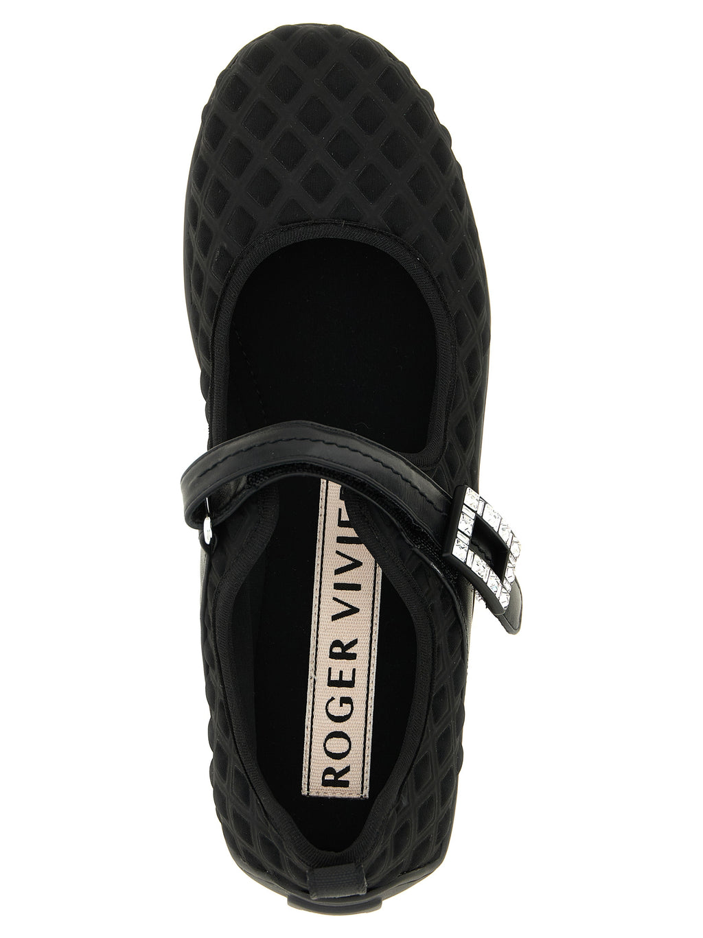 Black Polyamide Ballet Flats
