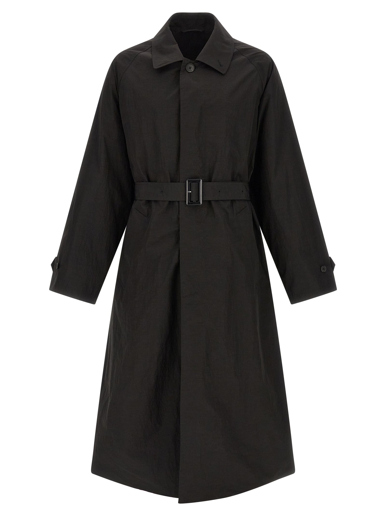 Black Polyester Coat