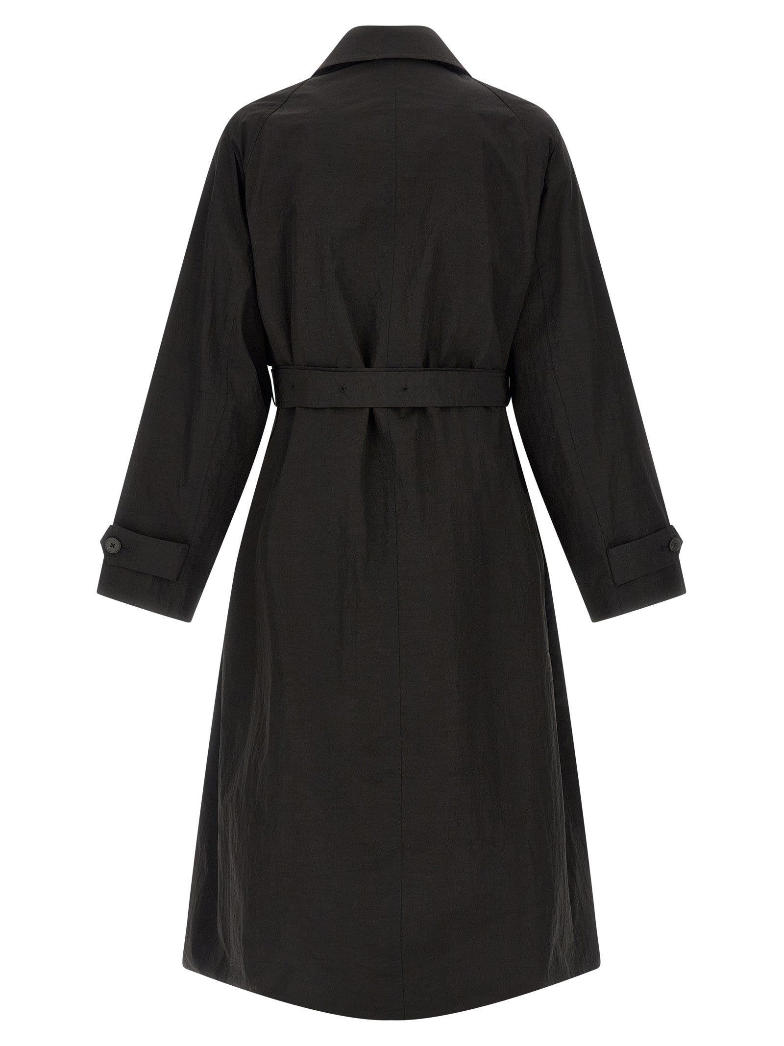 Black Polyester Coat