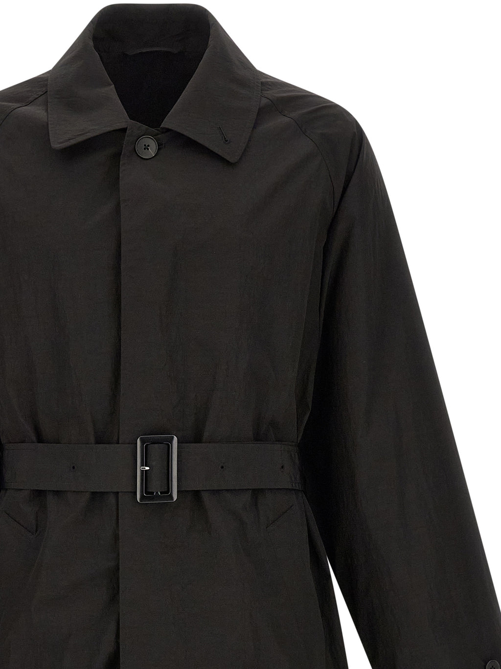 Black Polyester Coat