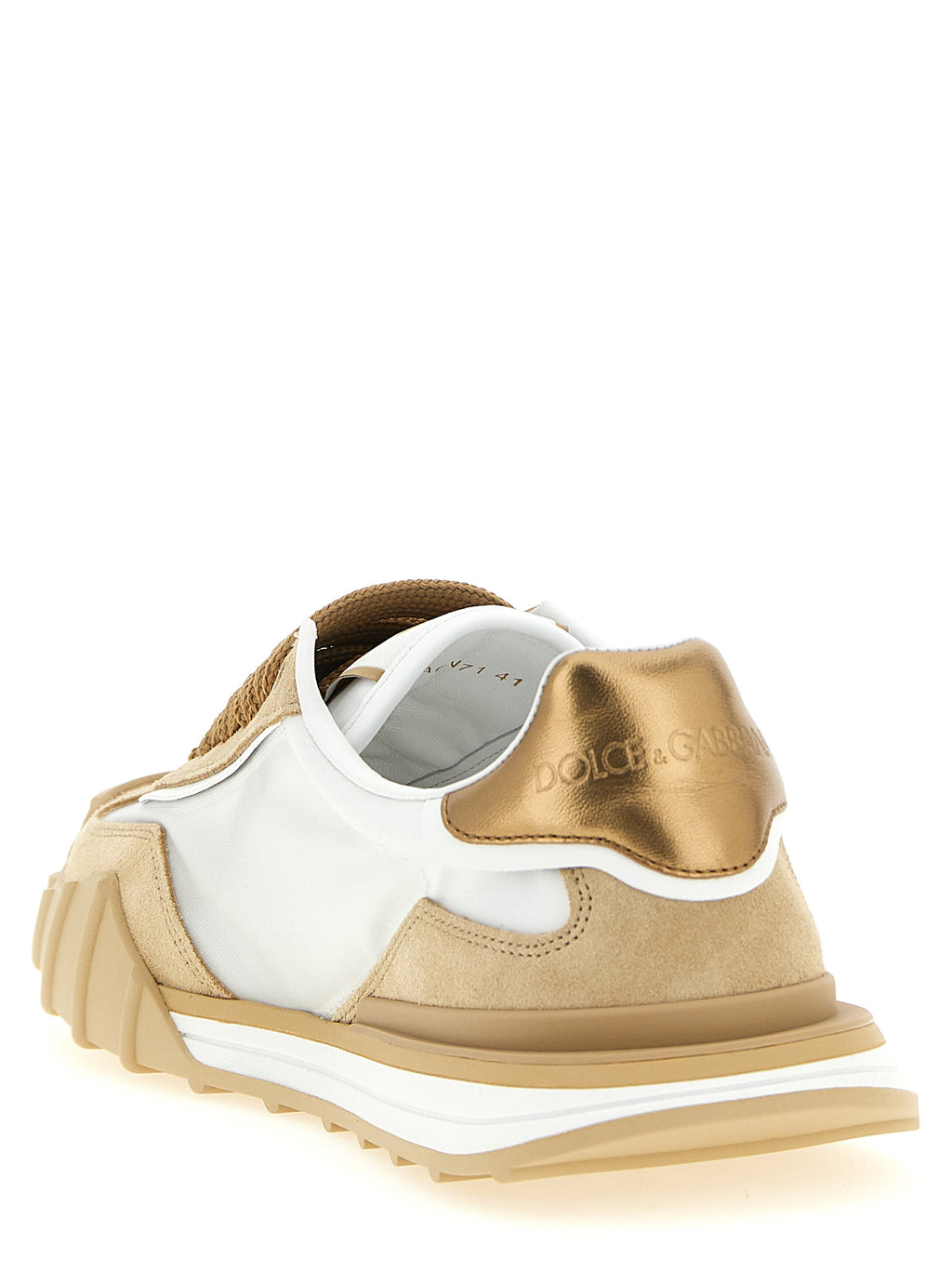 Beige Calfskin Athletic Sneakers