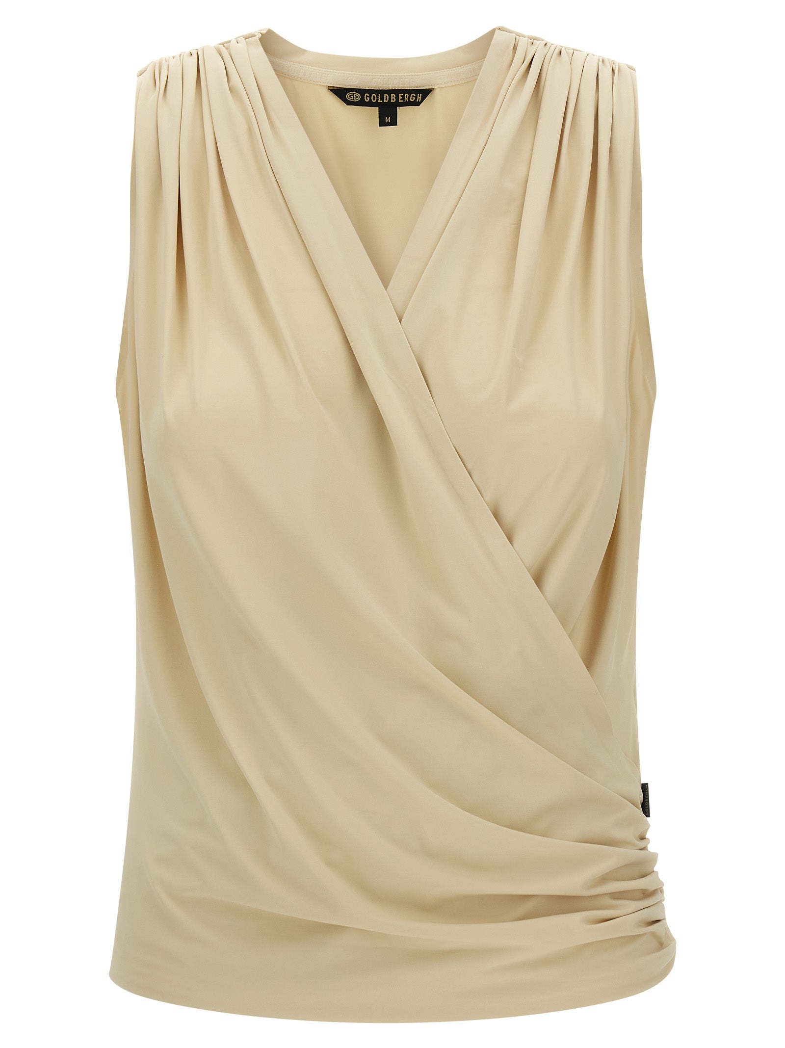 Beige Polyamide Sport Bra