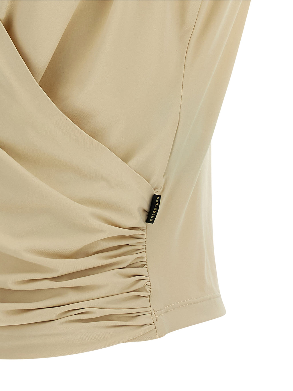 Beige Polyamide Sport Bra