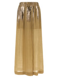 Brown Tencel Mini Skirt