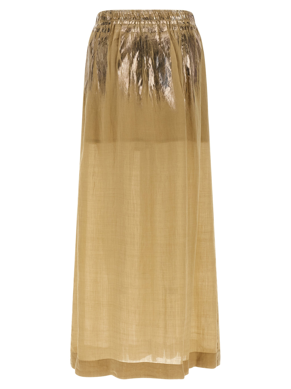 Brown Tencel Mini Skirt