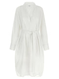 White Cotton Midi Dress
