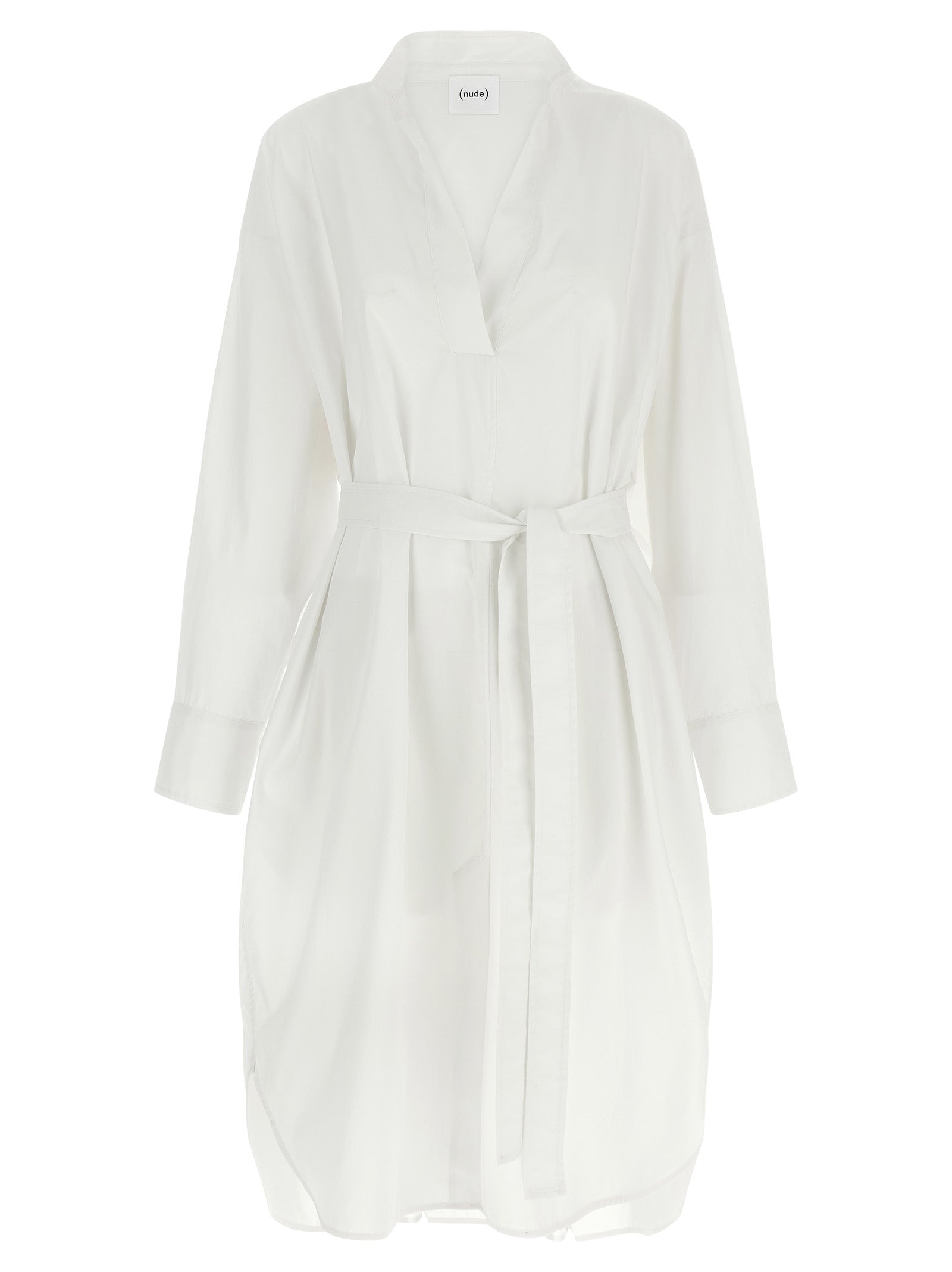 White Cotton Midi Dress