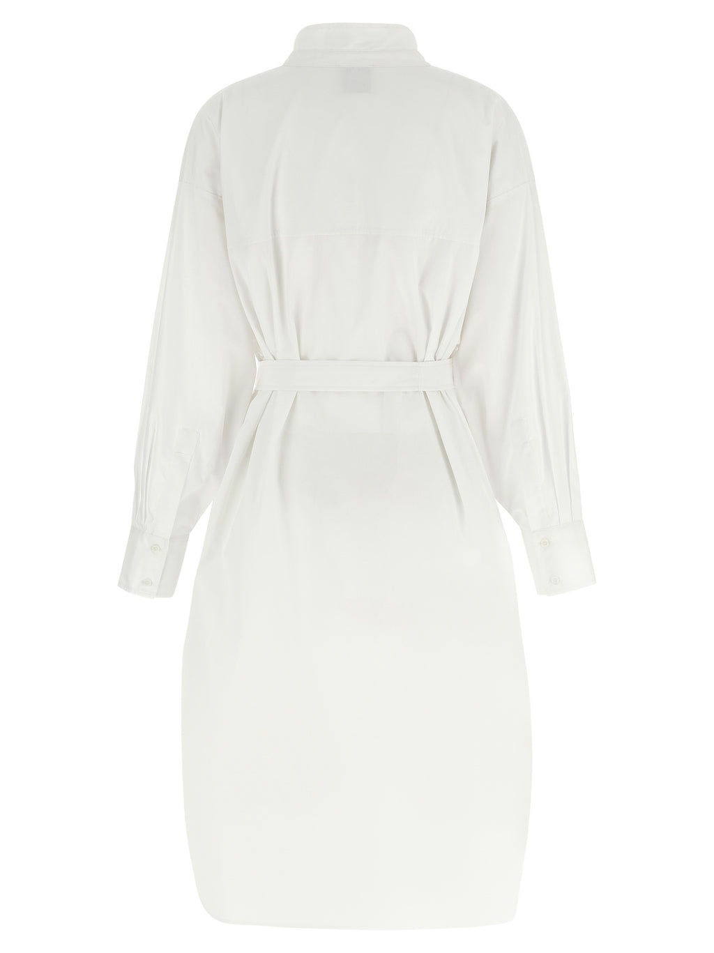 White Cotton Midi Dress