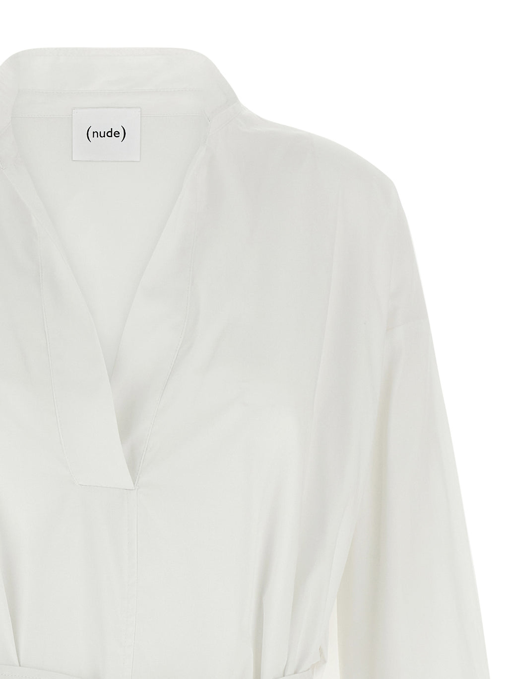 White Cotton Midi Dress
