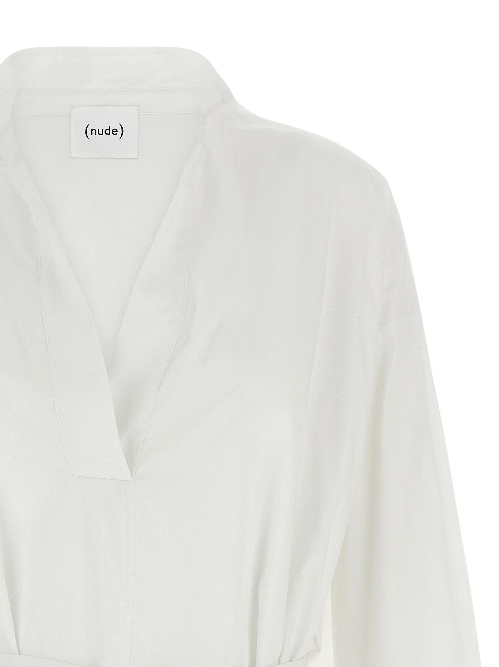 White Cotton Midi Dress