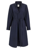 Blue Cotton Midi Dress