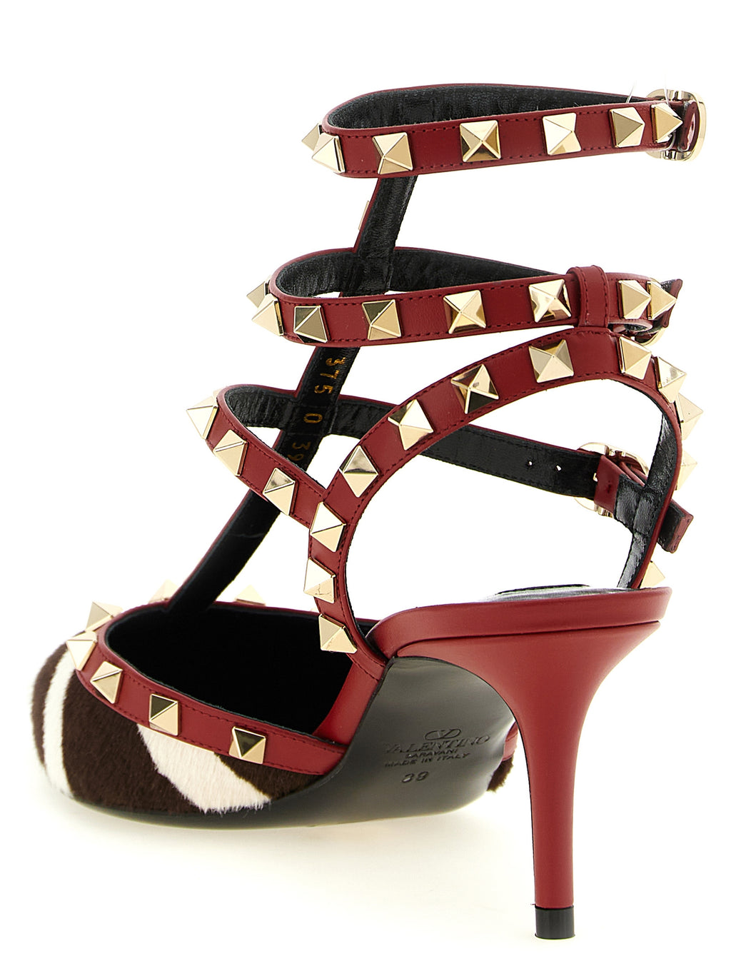 Multicolor Calfskin Mid Heel Pumps