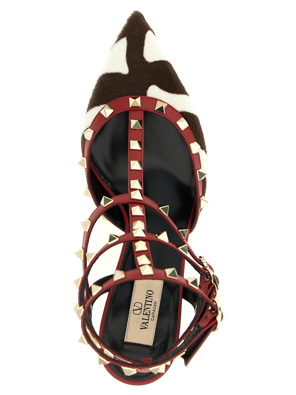 Multicolor Calfskin Mid Heel Pumps
