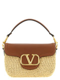 Brown Viscose Shoulder Bag
