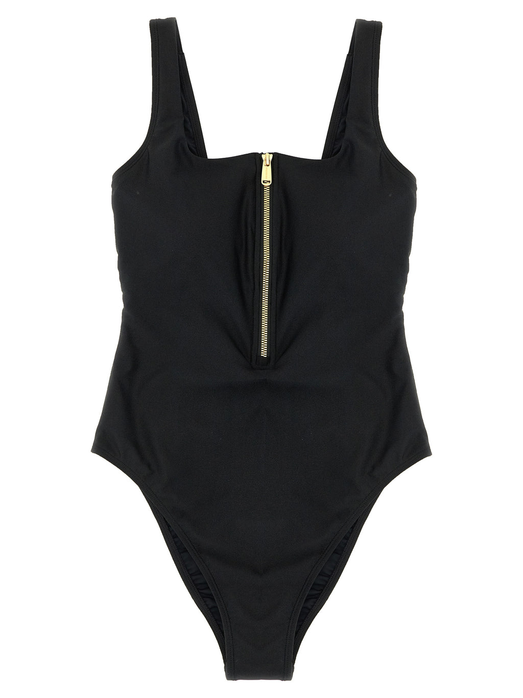 Black Polyamide One-Piece Swimsuit