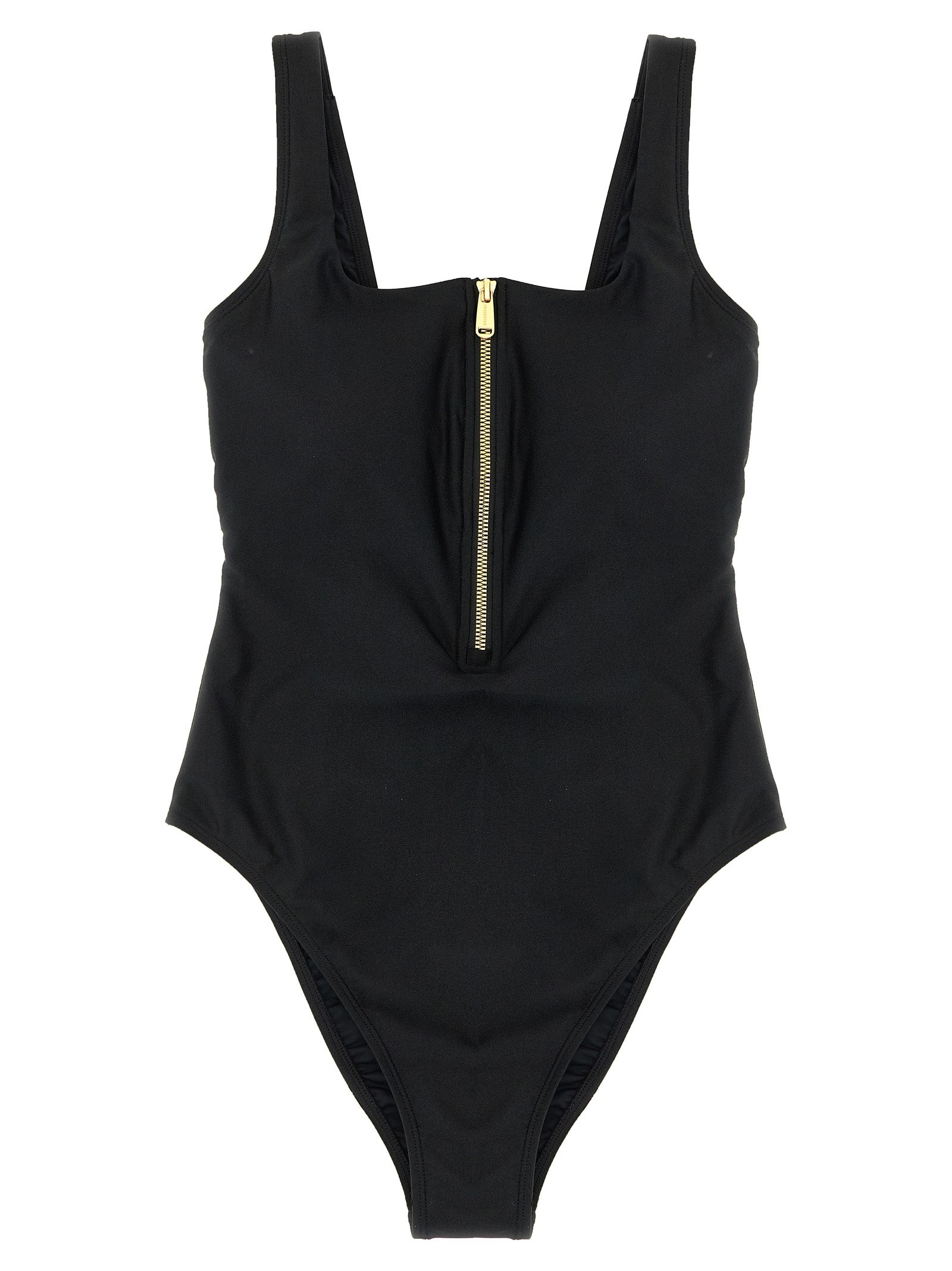 Black Polyamide One-Piece Swimsuit