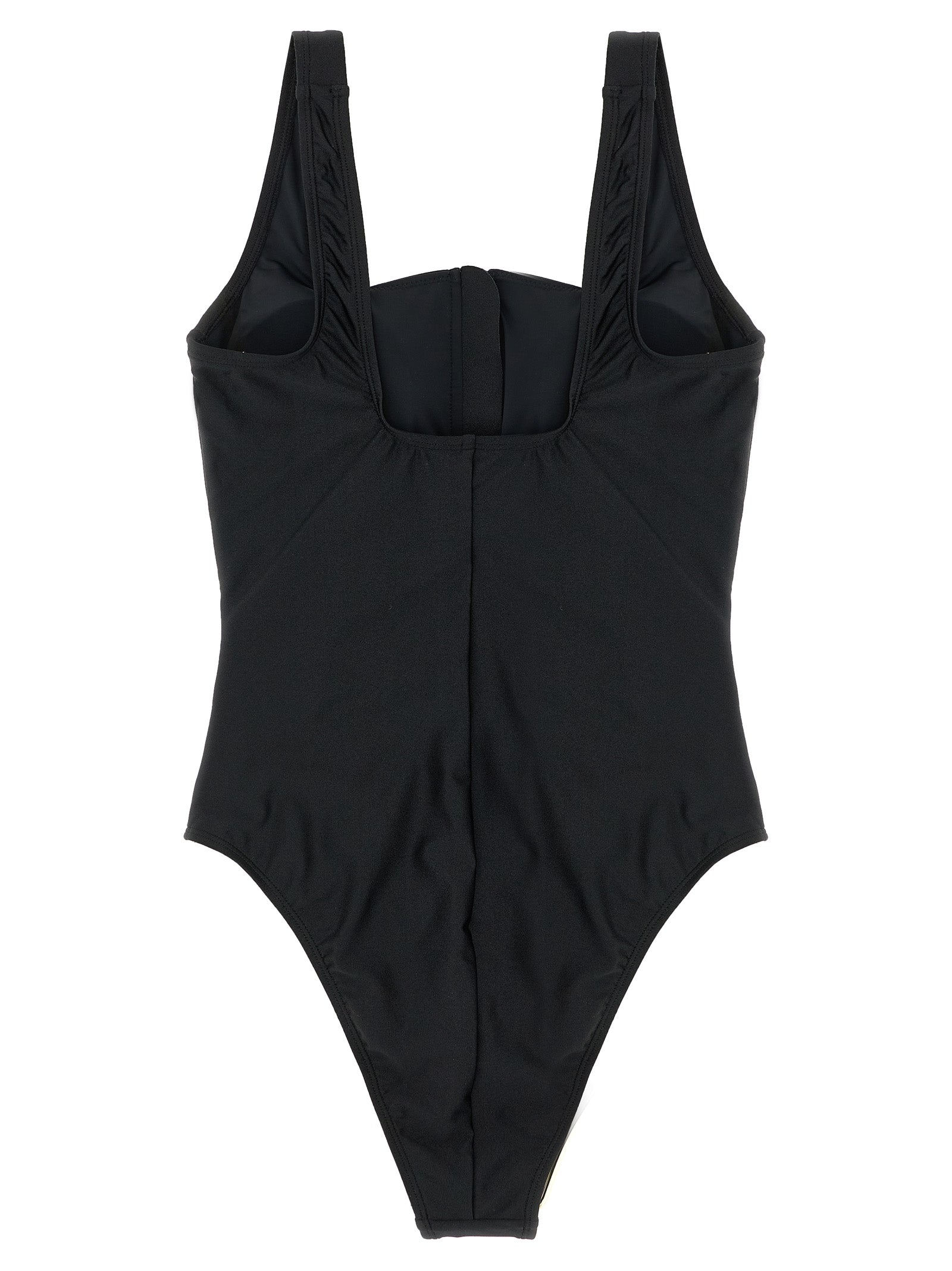 Black Polyamide One-Piece Swimsuit