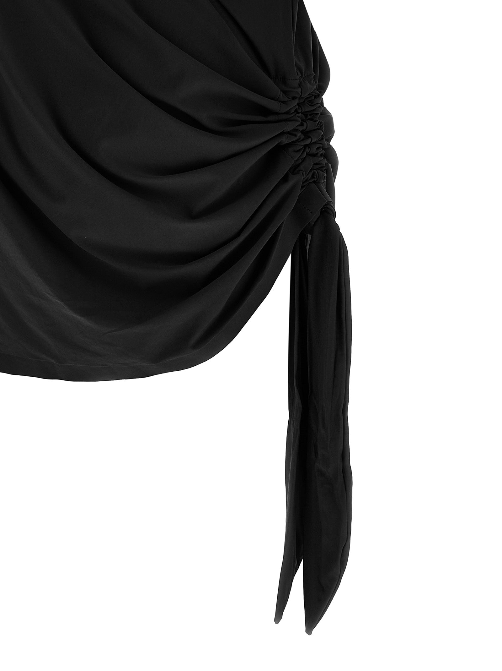 Black Polyamide Casual Dress