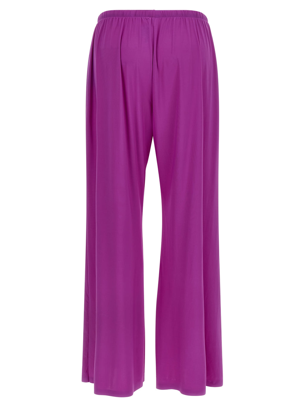 Purple Polyamide Casual Pants