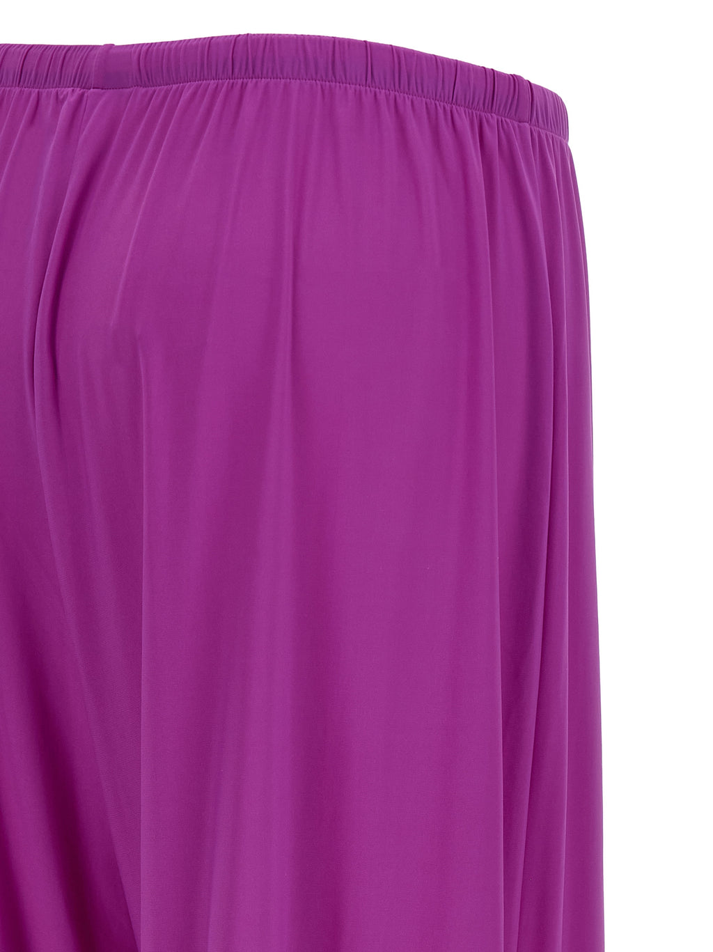 Purple Polyamide Casual Pants