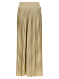 Beige Polyester Athletic Pants