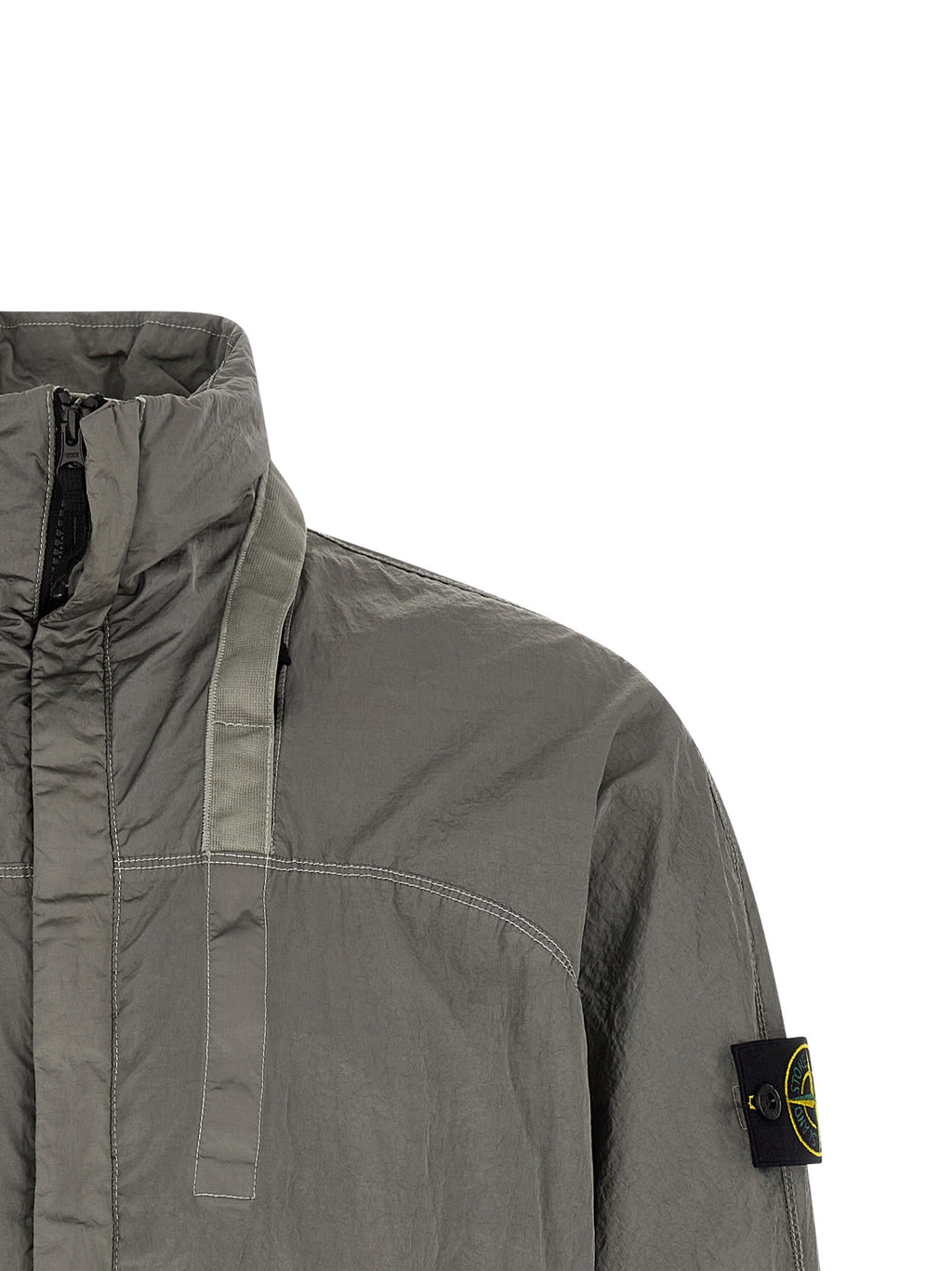 Gray Polyamide Bomber