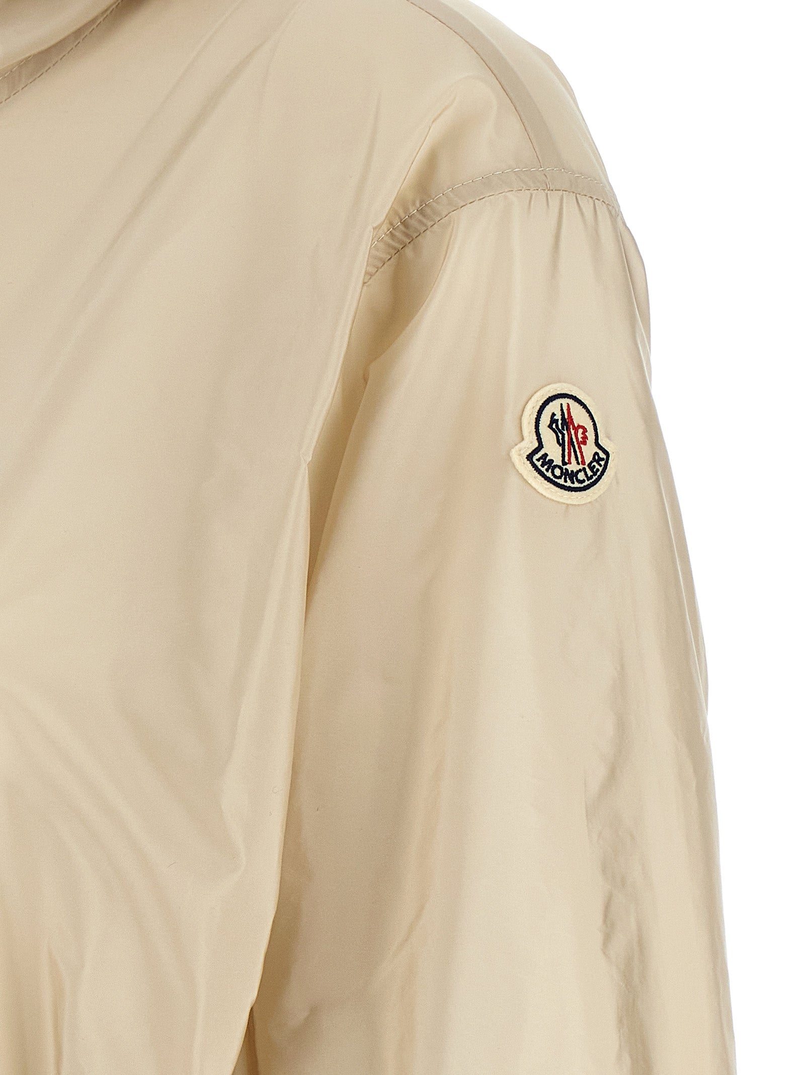 Beige Polyamide Shell Jacket
