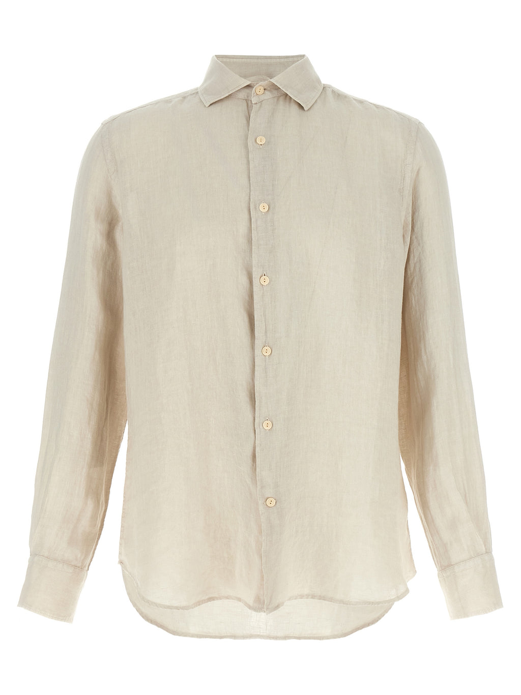 Beige Linen Blouse