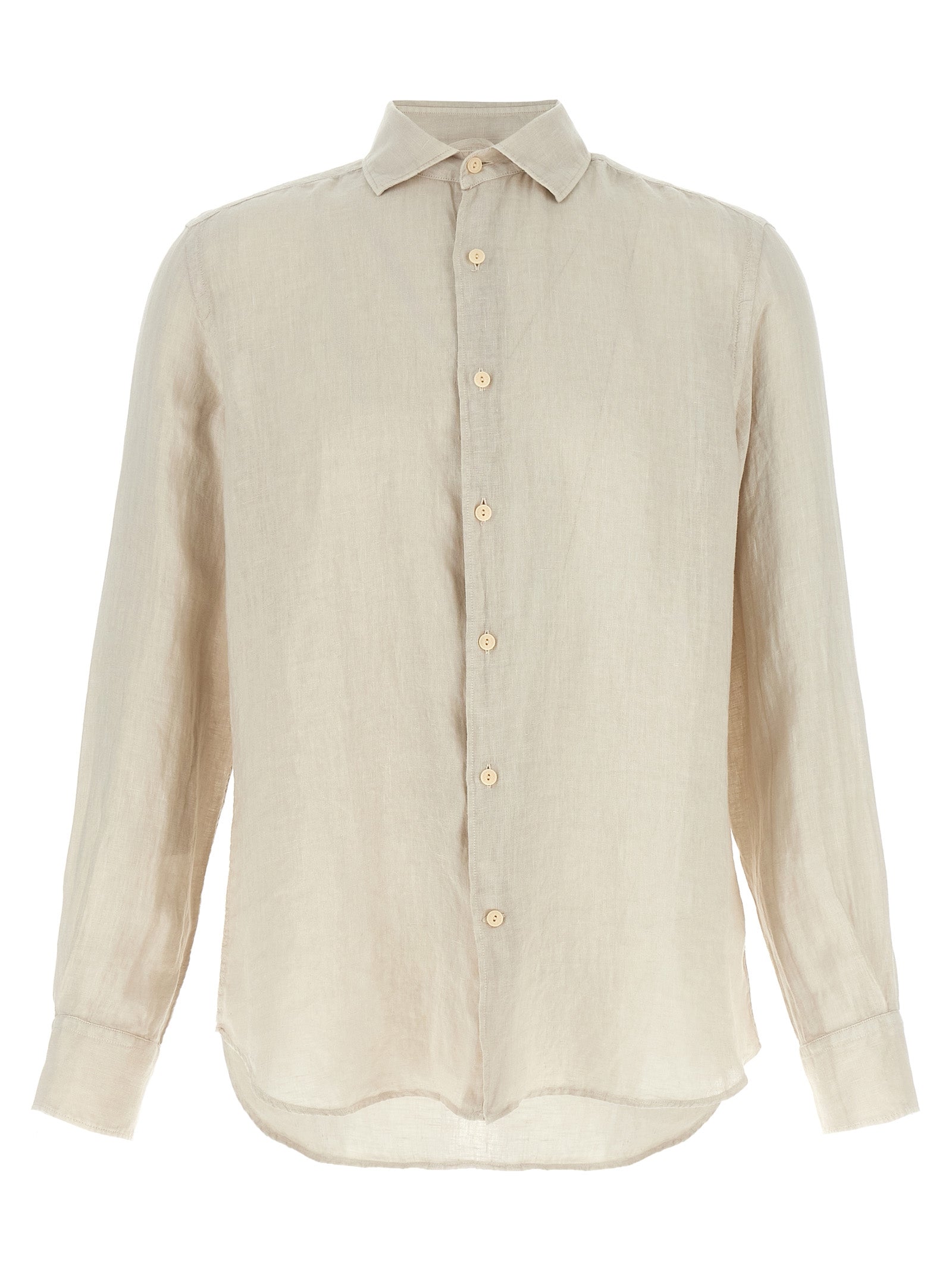Beige Linen Blouse