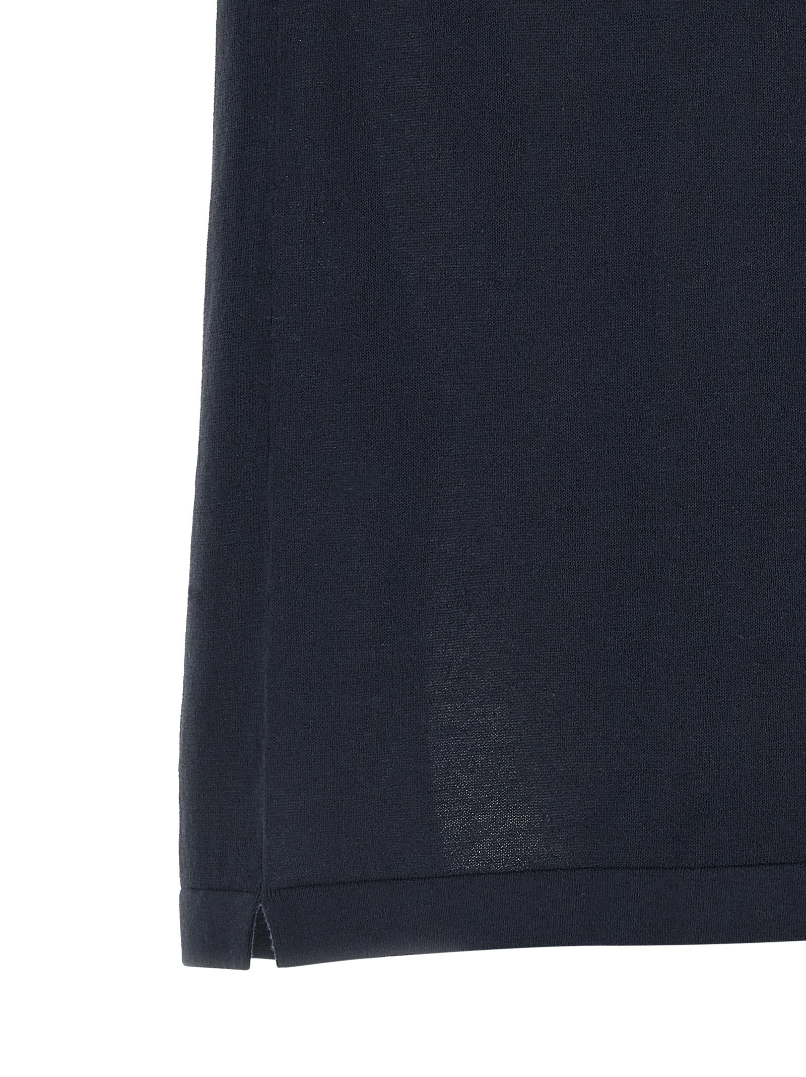 Blue Cotton Polo Shirt