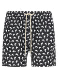 Bicolor Polyester Swim Shorts