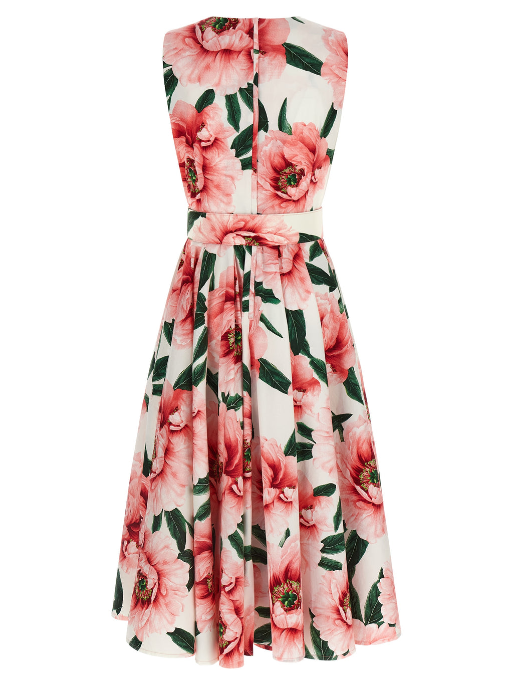 Multicolor Cotton Midi Dress
