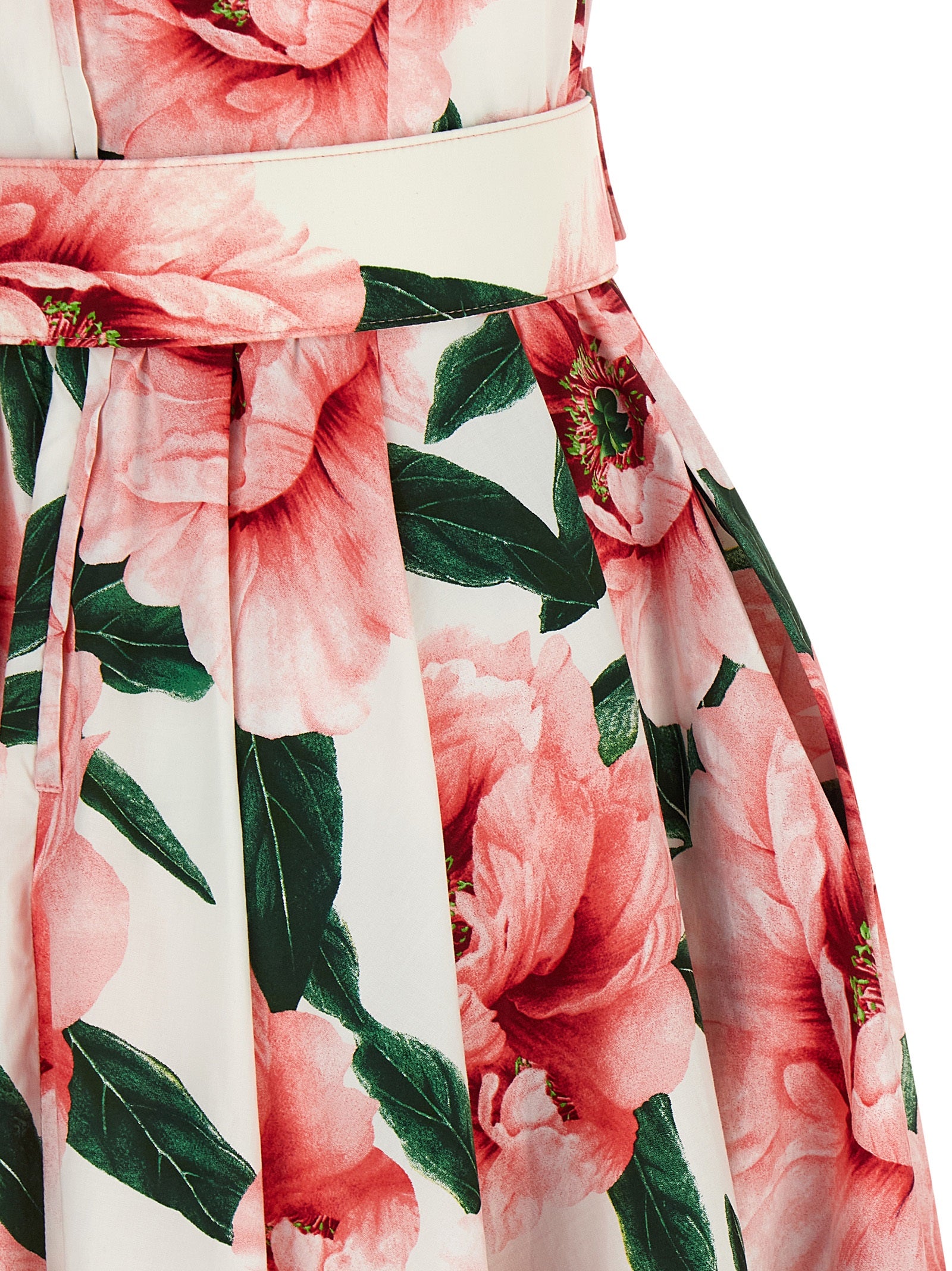 Multicolor Cotton Midi Dress