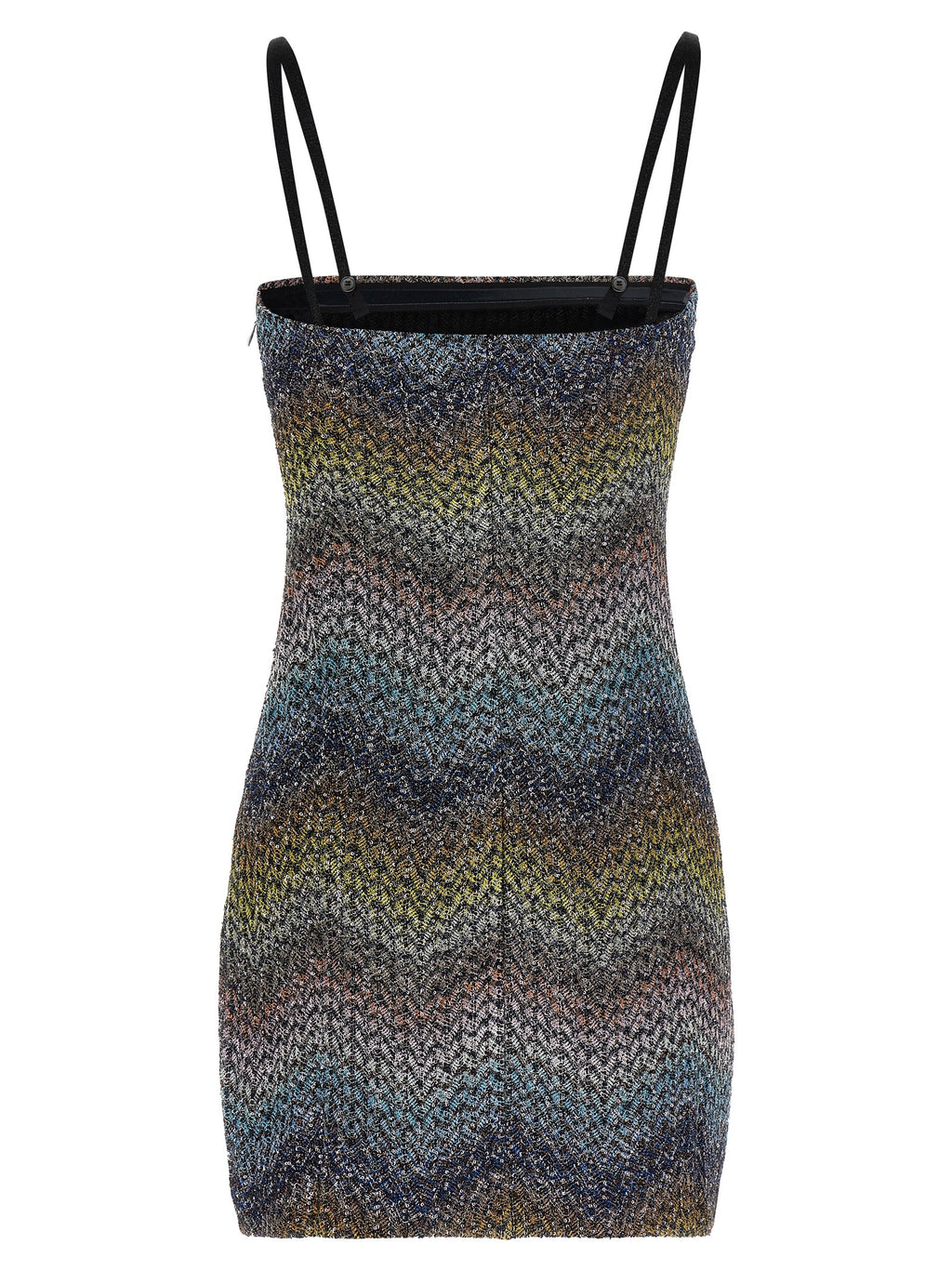 Multicolor Viscose Short Dress