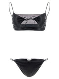Black Polyester Bikini