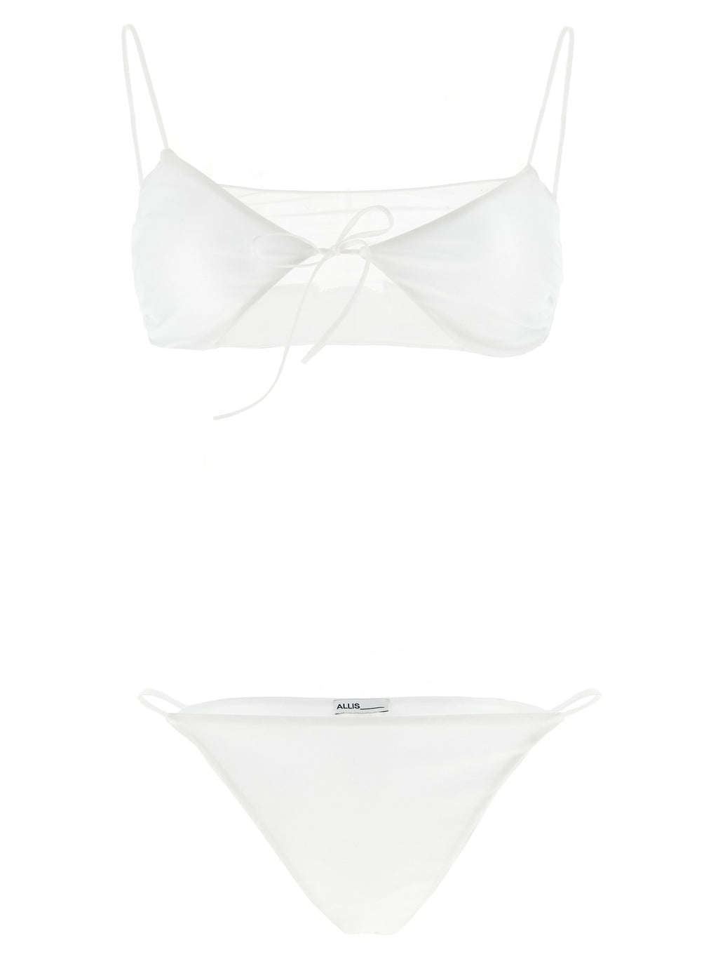 White Polyester Bikini